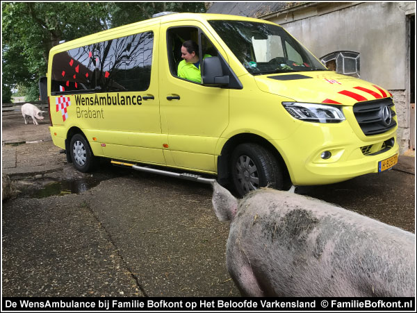 De WensAmbulance bij Familie Bofkont op Het Beloofde Varkensland